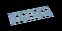AIRBUS A320 OVERHEAD - HYDFUEL PANEL  | 3D