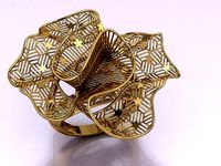 Small Detailed Work Filigree Ring | 3D
