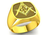 masonic men ring 3363 | 3D