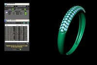 anel com brilhantes | 3D