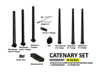 CAT-0103 Catenary Germany set of 10 items in N-scale | 3D