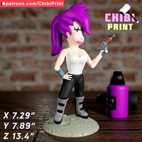 Chibi Turanga Lella from Futurama | 3D