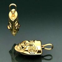 Pendant Mask Comedy and tragedy Model 1627 | 3D