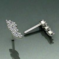 Earrings Puset Model 1605 | 3D