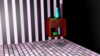 the most common bedside table | 3D