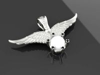 The Golden Snitch harry potter pearl pendant | 3D