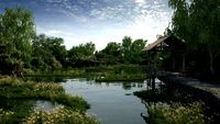 waterfront landscape