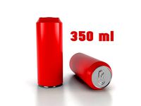 beverage can 350 ml low-poly