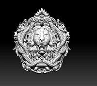 Native lion pendant 3D print model | 3D