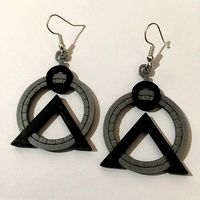 Stargate SG1 EarthGate Earrings | 3D