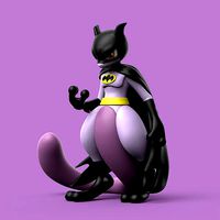 POKEMON - MEWTWO x BATMAN | 3D