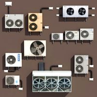 Air conditioning PACK Low Poly 3d Modle 3D Model