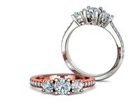 THREE STONE Engagement Ring 3dmodel Promise Ring | 3D