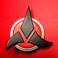 Klingon Imperial Trefoil Emblem Badge | 3D