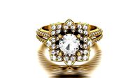 Beautiful Women Flower Ring | 3D