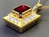 My Exclusive Baget Pendant  3D 0036 printable model | 3D