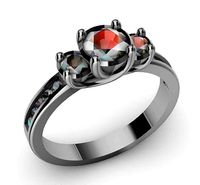 Engagement ring 13 gems anillo de compromiso | 3D