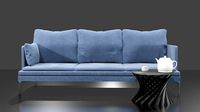 realistic couch with 4k textures
