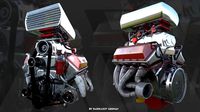 stylized engine