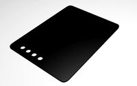 plastic base plate black