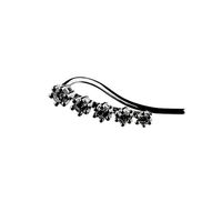 white diamonds degrade mini earring