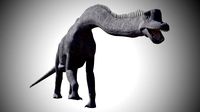 brachiosaurus low poly rigged