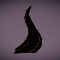 twisted layered tower futuristic