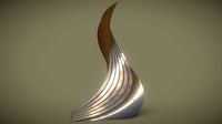 twisted layered tower bronze