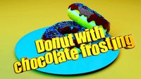 donut with chocolate frosting