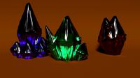 multicolor crystal gems