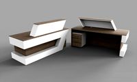 reception desk and executive table
