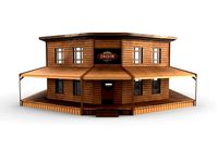 western saloon pbr low-poly