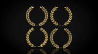 laurel wreaths set
