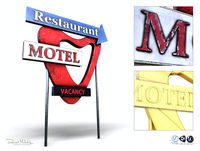 motorway motel sign pbr