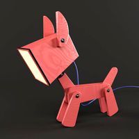 dogi adjustable wooden table lamp