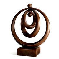 modern decorative abstract bronze art sculpture 01