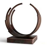 modern decorative abstract bronze art sculpture 05