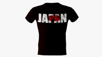 low poly japan shirt dark brown colour