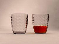 design---glass checkboard with rum