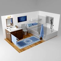 bathroom scene