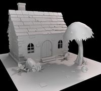 cartoon house