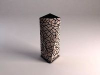 ceramic vase---inlaid