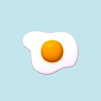 fried egg cartoon