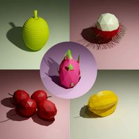 low poly fruits pack-2