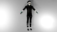 Evil boy model with facial rig