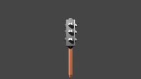 FREE  3D Lowpoly  Mace Game model