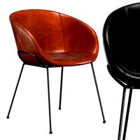 lee faux leather dining armchair