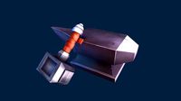 3d hammer and anvil