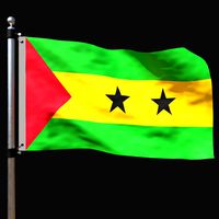 Flag of sao tome and principe