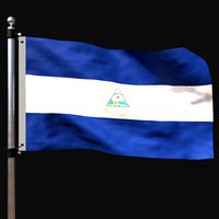 Flag of nicaragua